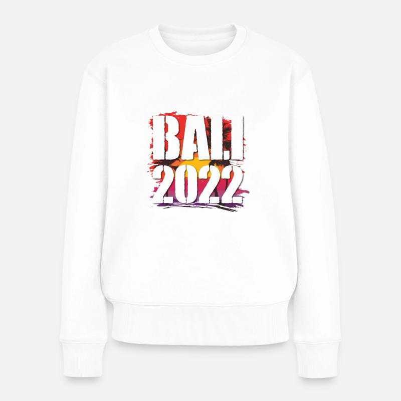 Bali 2022 - Frauen Premium Bio Pullover - Weiß