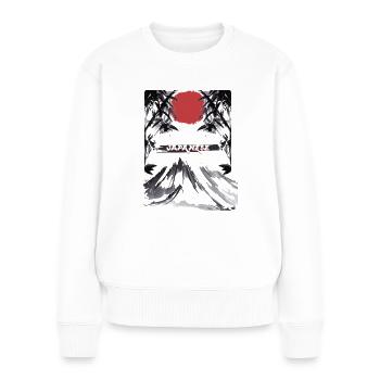 Japan Style - Women's Premium Organic Jumper - white - Front - Julia (174cm)