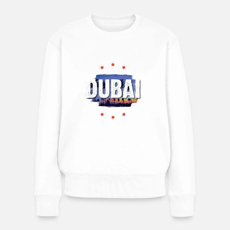 Dubai - Frauen Premium Bio Pullover - Weiß