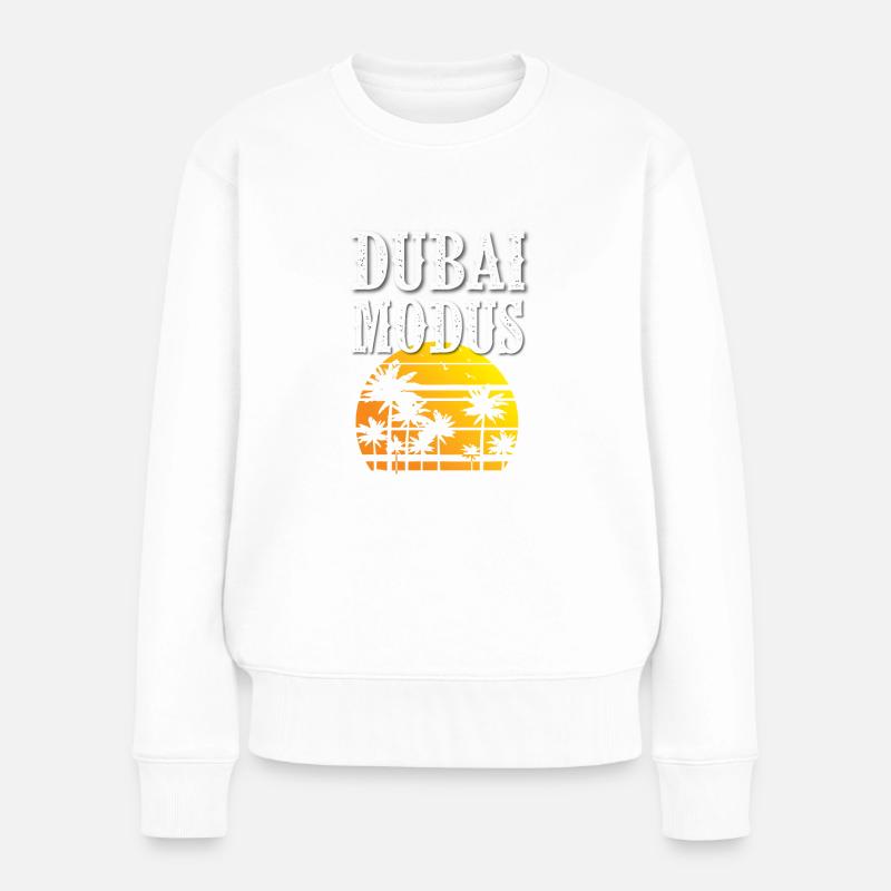 Dubai Modus - Frauen Premium Bio Pullover - Weiß