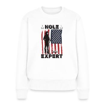 Expert ange des États-Unis - Pull Premium bio Femme - blanc - Devant - Julia (174cm)