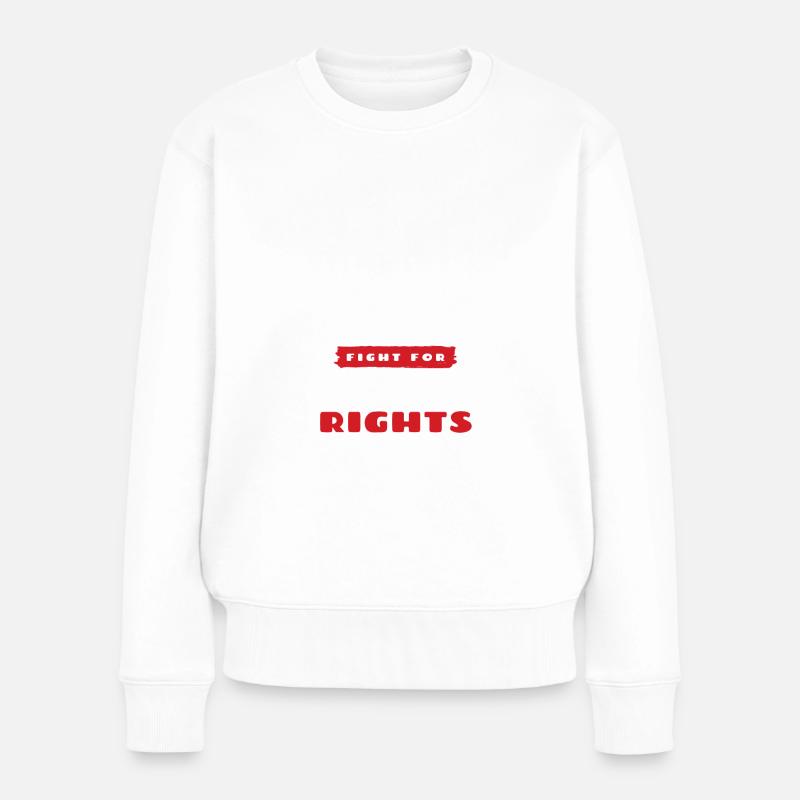 droits des animaux - Pull Premium bio Femme - blanc
