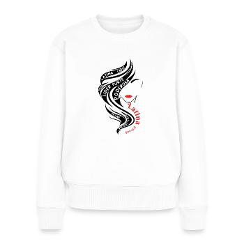 Latina Hispanic Heritage Month - Frauen Premium Bio Pullover - Weiß - Vorne - Julia (174cm)