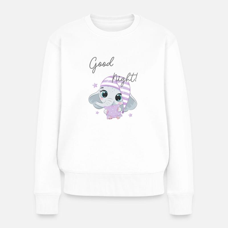 Gute Nacht ! - Frauen Premium Bio Pullover - Weiß