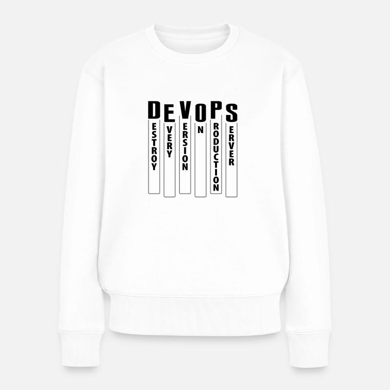 Développeur Devops Sys-Admin - Pull Premium bio Femme - blanc
