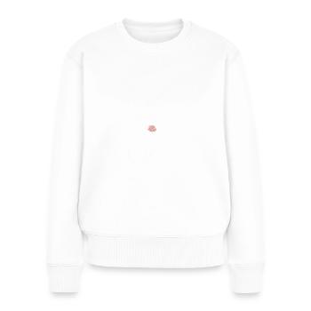 Ich bin eine Frau mit Klasse also Lehrerin - Frauen Premium Bio Pullover - Weiß - Vorne - Julia (174cm)