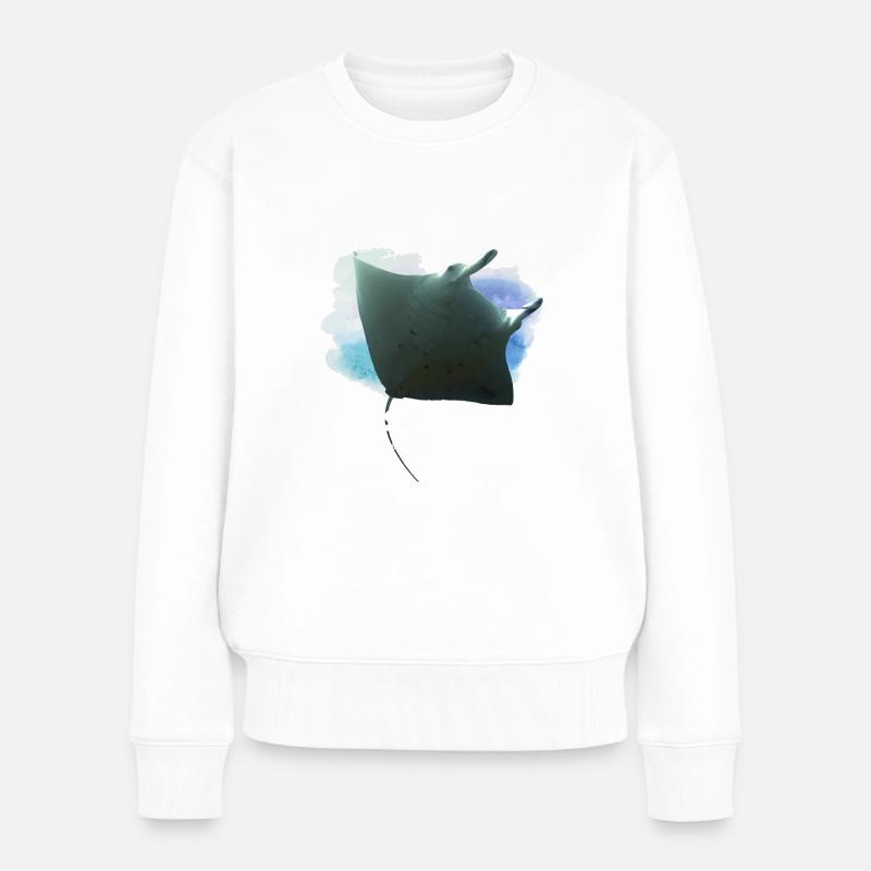 Idée cadeau Dive Manta Point Nusa Penida - Pull Premium bio Femme - blanc