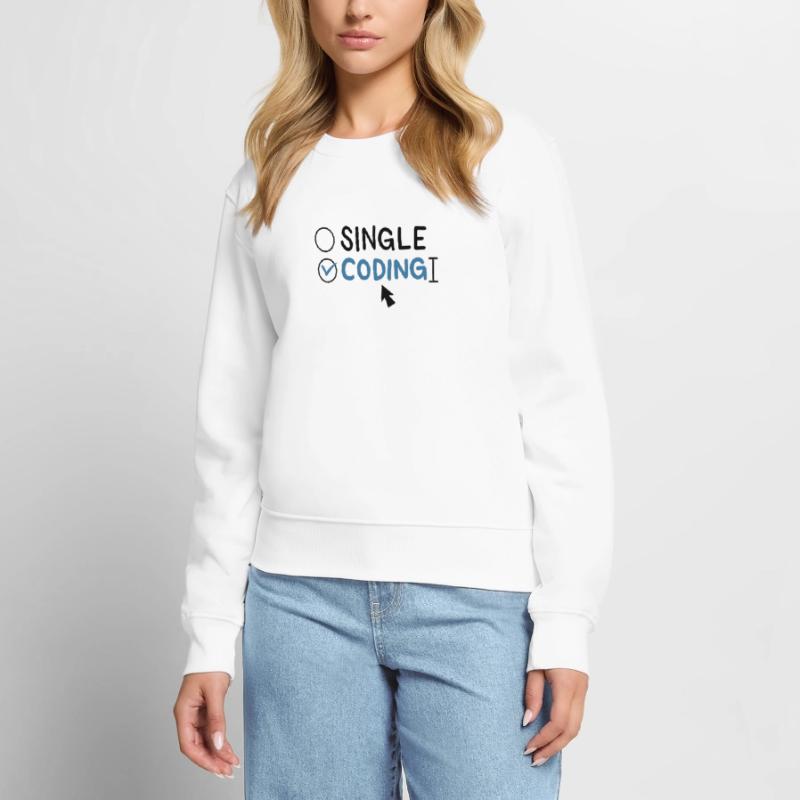 Programmierung Single Coding Software Engineer Frauen Premium Bio Pullover