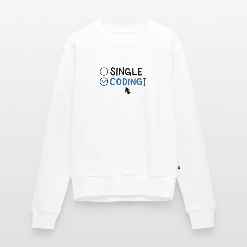 Programmierung Single Coding Software Engineer Frauen Premium Bio Pullover