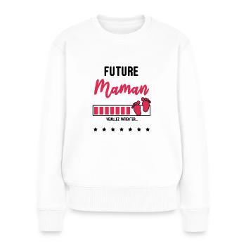 future Maman - Pull Premium bio Femme - blanc - Devant - Julia (174cm)