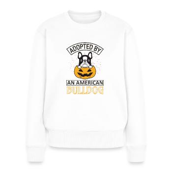 Adopts American Bulldog - Women's Premium Organic Jumper - white - Front - Julia (174cm)