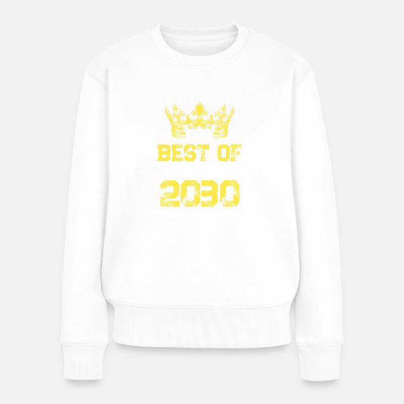 2029 meilleur de l’anniversaire - Pull Premium bio Femme - blanc
