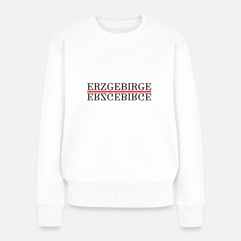 Erzgebirge Heimat - Frauen Premium Bio Pullover - Weiß