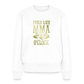 Mma Arts académiques mixtes - Pull Premium bio Femme - blanc - Devant - Julia (174cm)