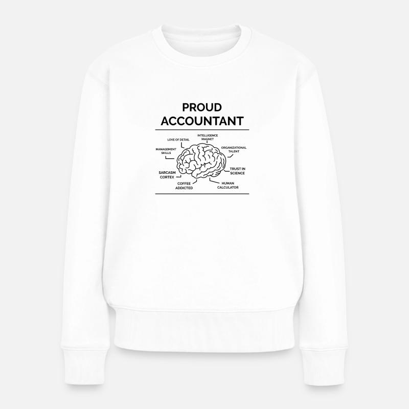 Comptable - Pull Premium bio Femme - blanc