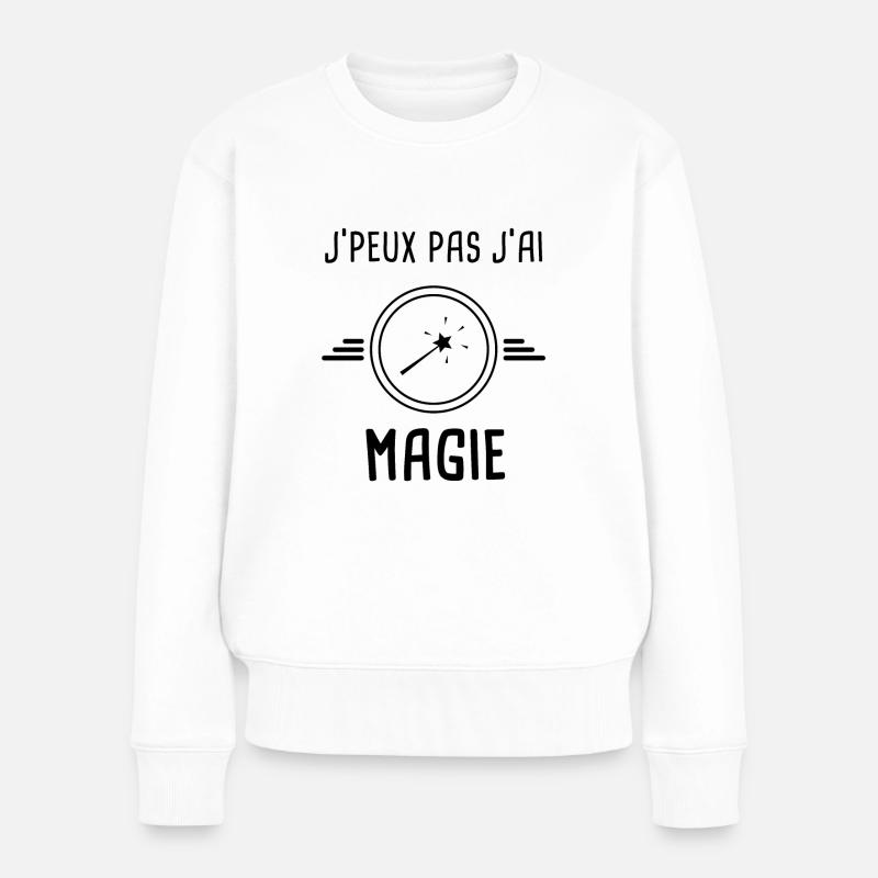 j'peux pas j'ai magie - Pull Premium bio Femme - blanc