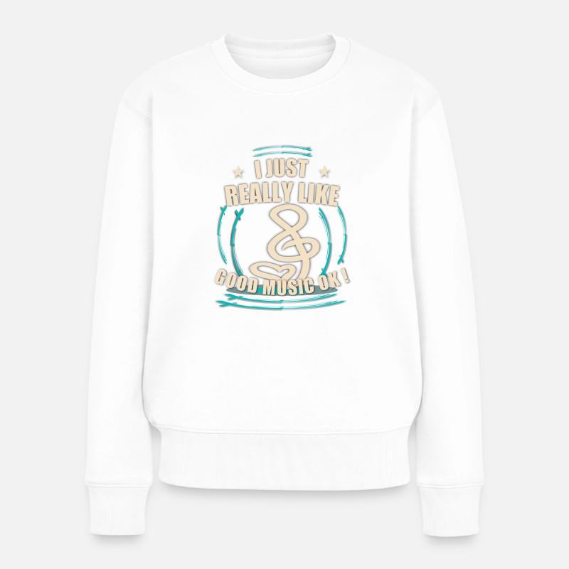 Gute Musk Spruch - Frauen Premium Bio Pullover - Weiß
