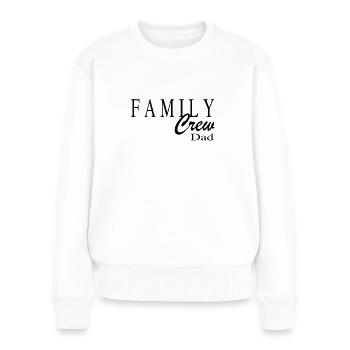 Équipage familial papa - Pull Premium bio Femme - blanc - Devant - Julia (174cm)