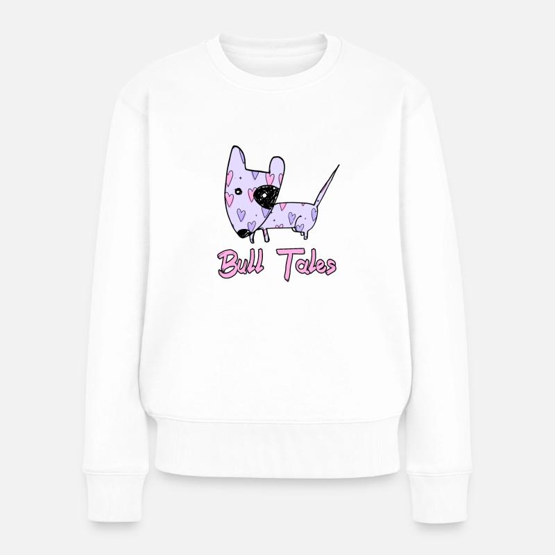 pit bull, american staff by ahapix - Frauen Premium Bio Pullover - Weiß