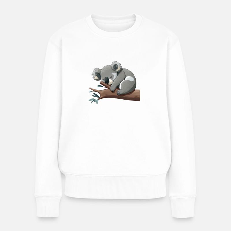 Koala bear Koala sleeping. Great for sleeping. - Women's Premium Organic Jumper - white