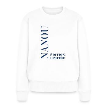 nanou - Pull Premium bio Femme - blanc - Devant - Julia (174cm)