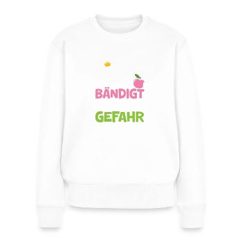 Erzieherin Weihnachten Gekritzel Bändigerin - Frauen Premium Bio Pullover - Weiß - Vorne - Julia (174cm)