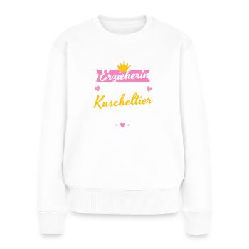 Erzieherin Weihnachten Kuscheltier Armee Lustig - Frauen Premium Bio Pullover - Weiß - Vorne - Julia (174cm)