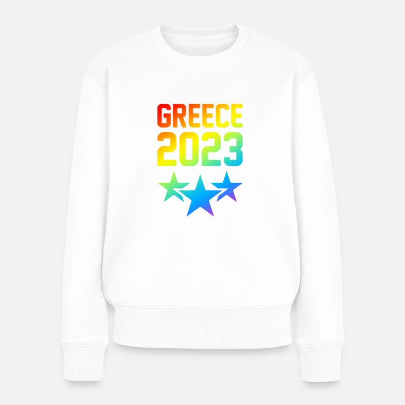 Grèce 2023 - Pull Premium bio Femme - blanc