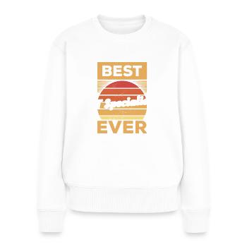 Bester IT-Spezialist aller Zeiten in der Informationstechnologie - Frauen Premium Bio Pullover - Weiß - Vorne - Julia (174cm)