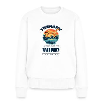 kitesurf kitesurf kitesurf kitesurf drôle - Pull Premium bio Femme - blanc - Devant - Julia (174cm)