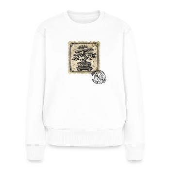 Bonsai Dad Bonsai Tree Bonsai Plants - Women's Premium Organic Jumper - white - Front - Julia (174cm)