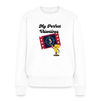 Funny Valentines Day - Chill on Valentines Day - Women's Premium Organic Jumper - white - Front - Julia (174cm)