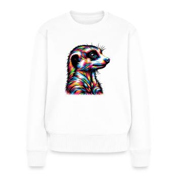 Suricate - Pull Premium bio Femme - blanc - Devant - Julia (174cm)