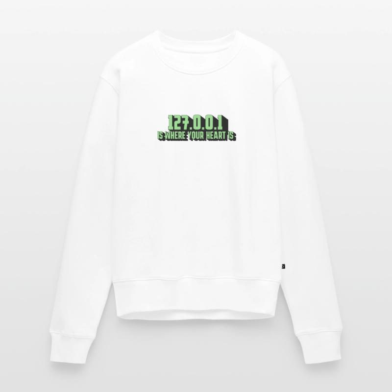 127.0.0.1 - Der Herzschlag Eines Programmierers Frauen Premium Bio Pullover