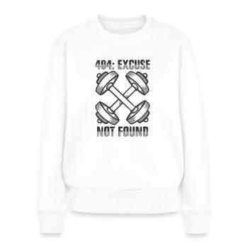 Gym Workout Training Fitness - Women's Premium Organic Jumper - white - Front - Julia (174cm)
