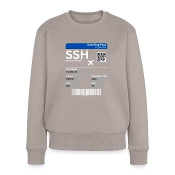 Sharm el-Sheikh Egypt Flight Ticket Holiday Idea - Women's Premium Organic Jumper - taupe - Front - Julia (174cm)