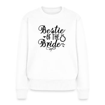 Bestie of the Bride Team Bride Future Mariée EVJF - Pull Premium bio Femme - blanc - Devant - Julia (174cm)