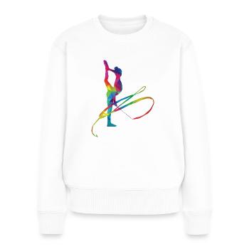RSG Rhythmische Sportgymnastik - Frauen Premium Bio Pullover - Weiß - Vorne - Julia (174cm)