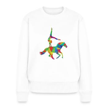 Vaulting - Women's Premium Organic Jumper - white - Front - Julia (174cm)