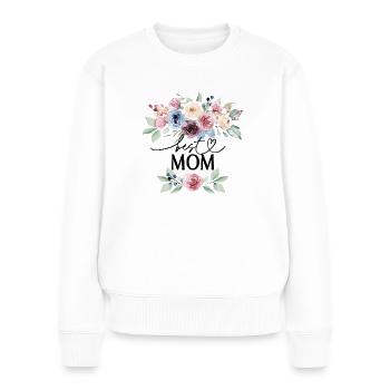 Alles Gute zum Muttertag - Beste Herzmutter - Frauen Premium Bio Pullover - Weiß - Vorne - Julia (174cm)