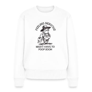 Reizdarmsyndrom Cowboyfrosch - Frauen Premium Bio Pullover - Weiß - Vorne - Julia (174cm)