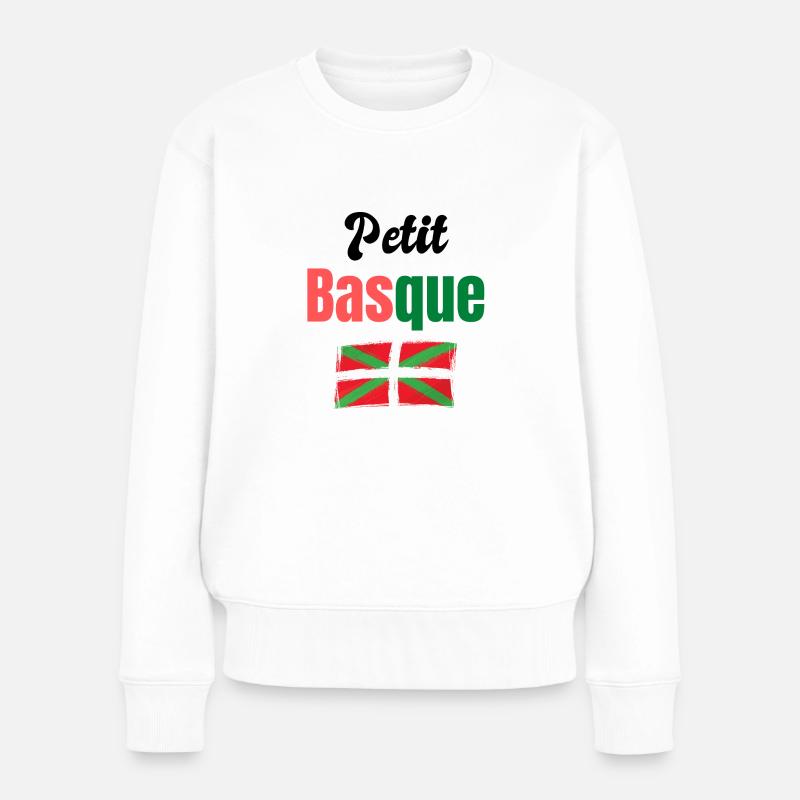 t-shirt basque, idée cadeau - Pull Premium bio Femme - blanc