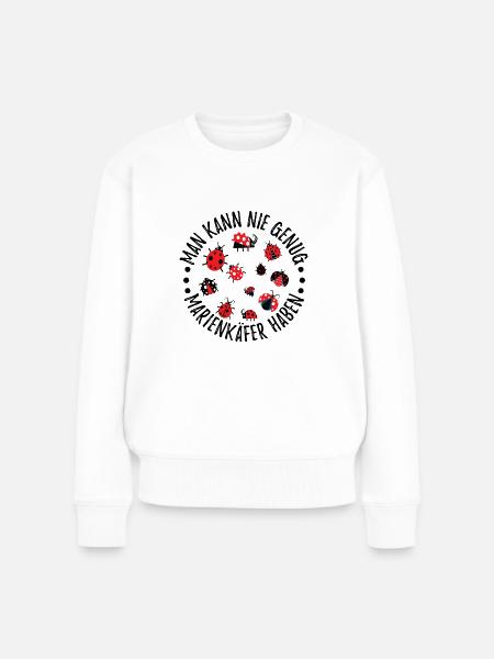 Marienkäfer Flügel Marienkäferflügel Maikäfer - Frauen Premium Bio Pullover - Weiß