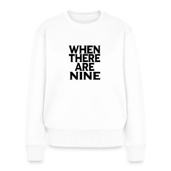 Cadeau féministe féministe de Ginsburg - Pull Premium bio Femme - blanc - Devant - Julia (174cm)