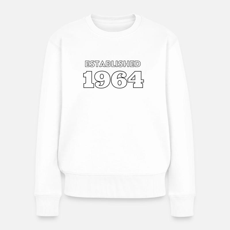 Established 1964 - Frauen Premium Bio Pullover - Weiß