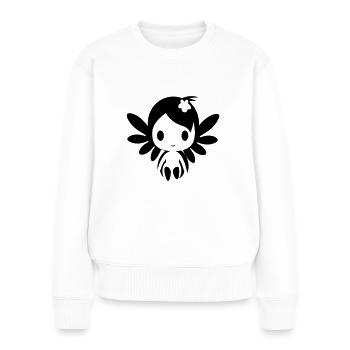 Fée - Pull Premium bio Femme - blanc - Devant - Julia (174cm)