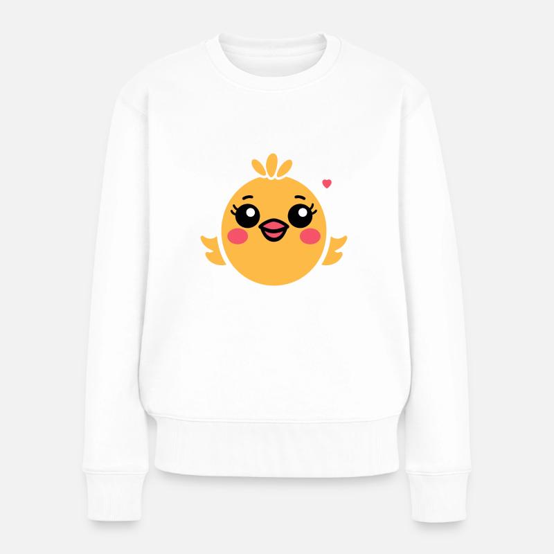 poussin - Pull Premium bio Femme - blanc