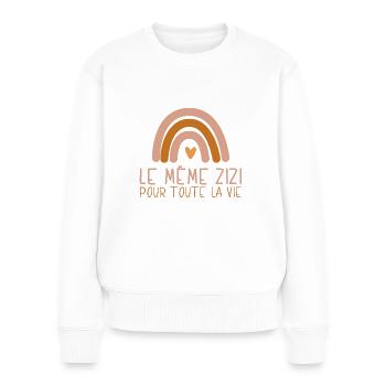 EVJF Future Mariée Humour Zizi Bride Team Mariée - Pull Premium bio Femme - blanc - Devant - Julia (174cm)