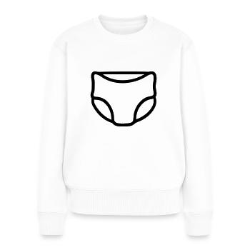 Schicht - Frauen Premium Bio Pullover - Weiß - Vorne - Julia (174cm)
