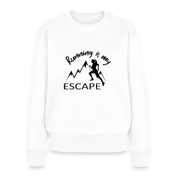 Trail Running - Pull Premium bio Femme - blanc - Devant - Julia (174cm)